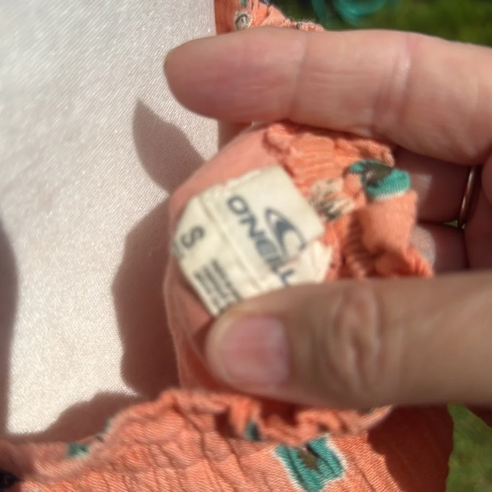 O’Neil Peach Butterfly Babydoll dress Small - Picture 6 of 6